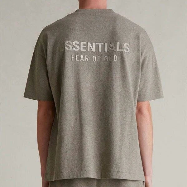 Playera ESSENTIALS Ss25 HEATHER GRE